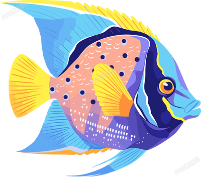 海洋魚類插畫設(shè)計(jì)元素