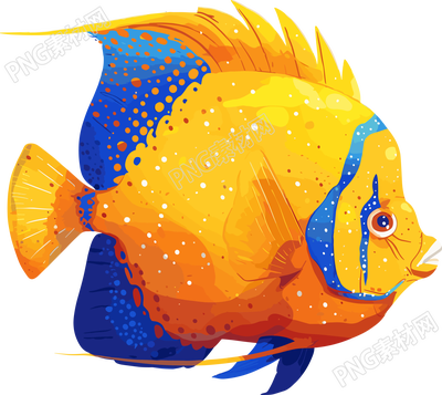 海洋魚類簡筆畫插圖