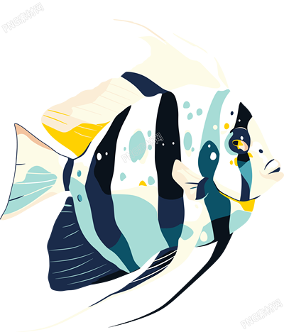 海洋魚類可商用插圖