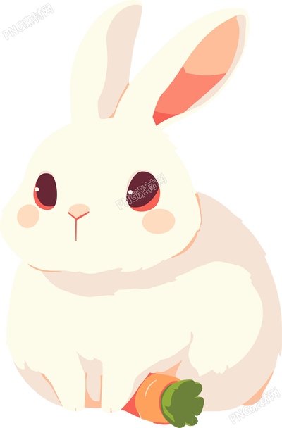 兔子和胡蘿卜插畫