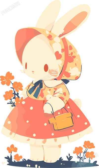 兔子華美服裝素材