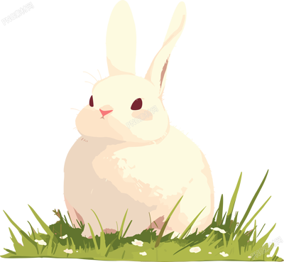 兔子高清插圖