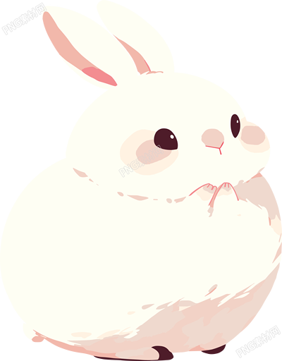 兔子胖乎乎插畫
