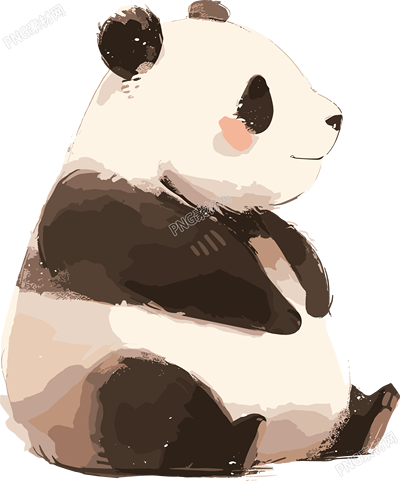 大熊貓透明背景素材