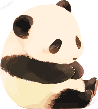 大熊貓插畫素材