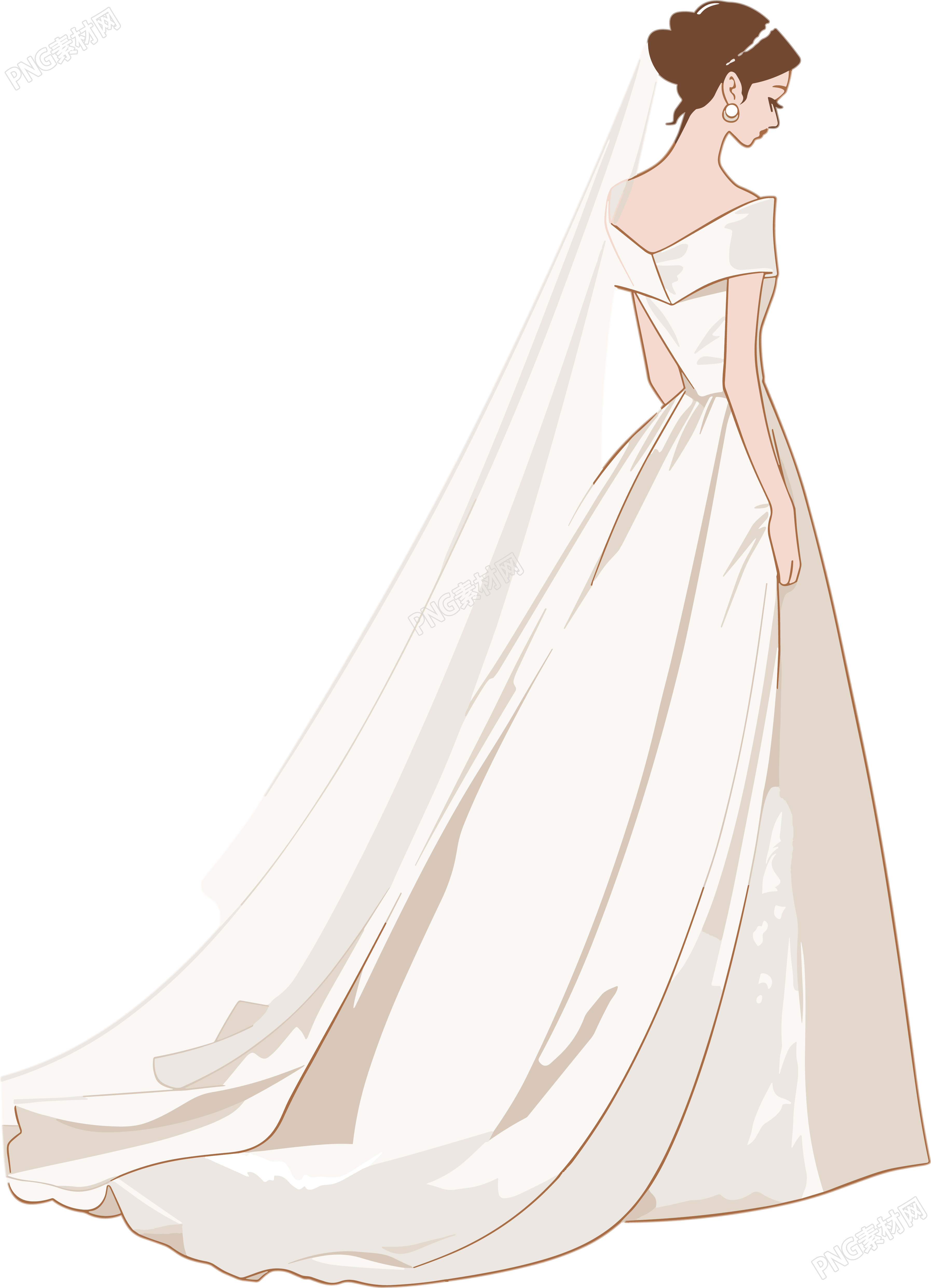 简约婚纱创意元素