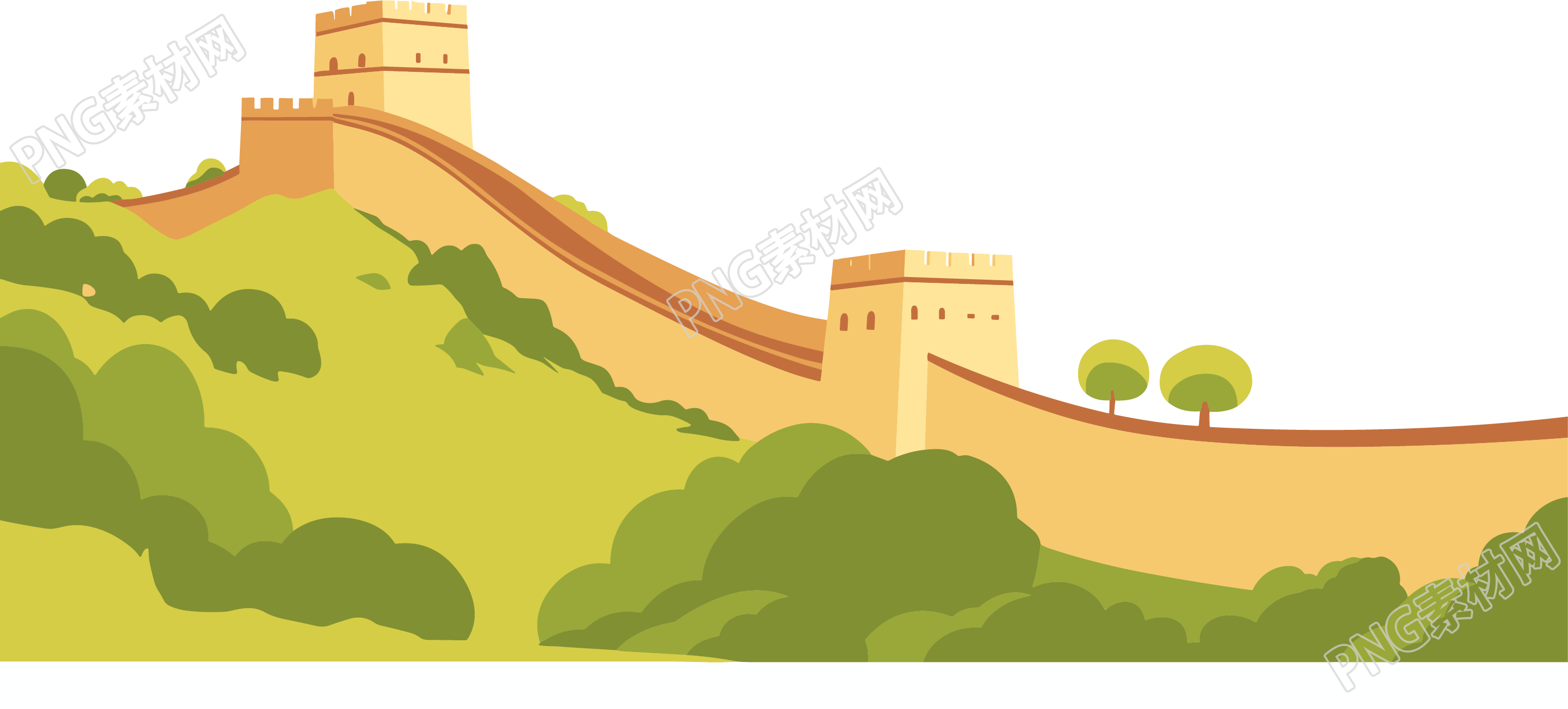 长城卡通素材
