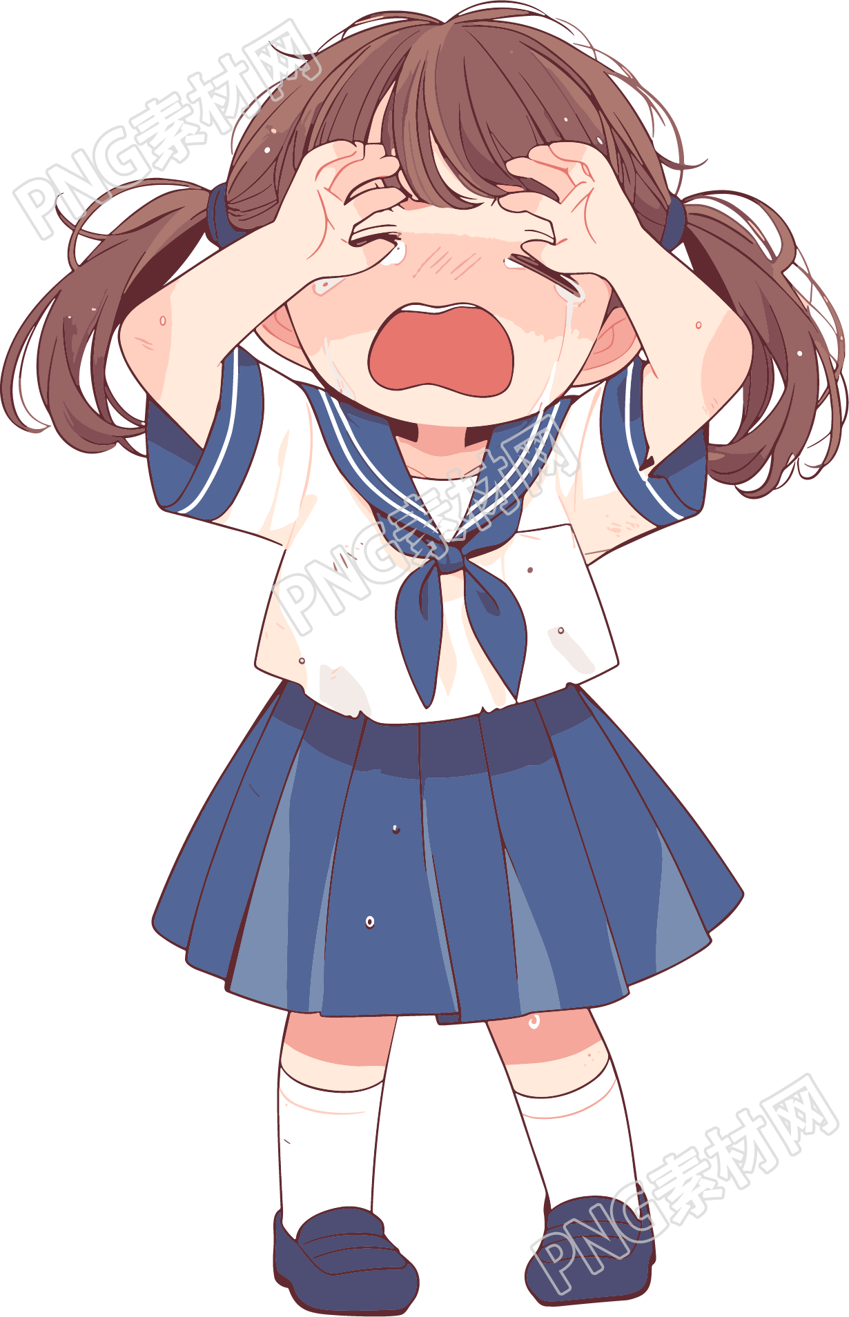 校园霸凌插画素材