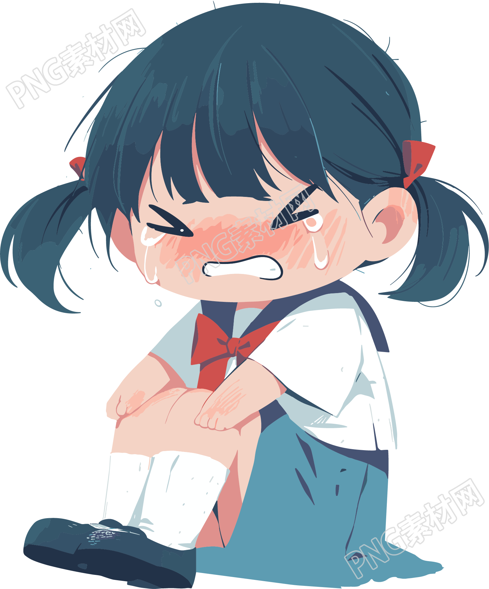 校园霸凌插画设计元素