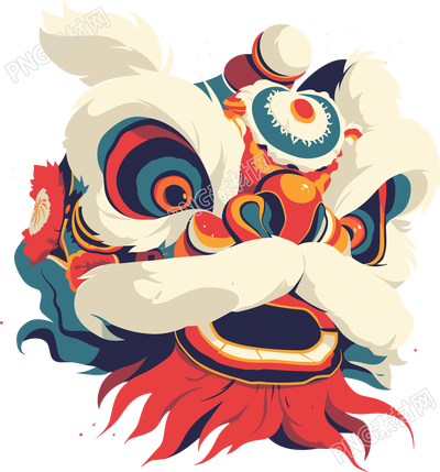 舞獅表演插圖