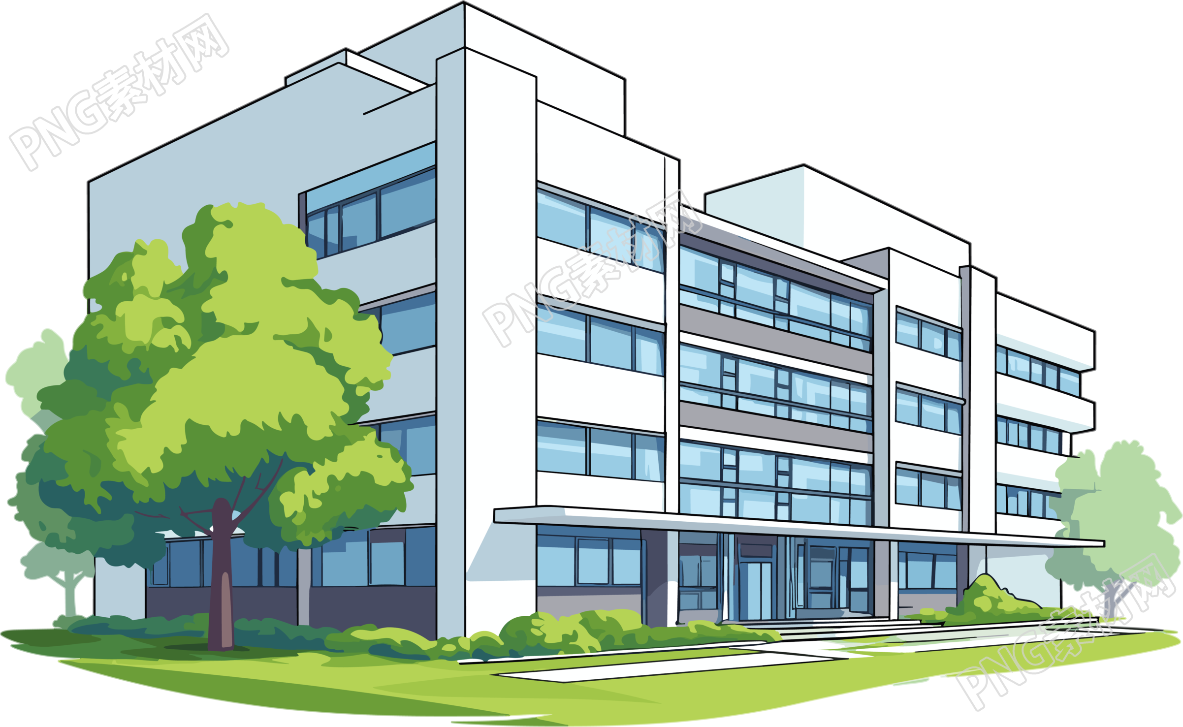 校园教学楼创意素材