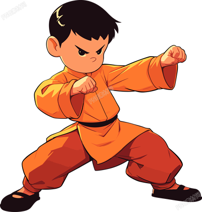 武術(shù)少年創(chuàng)意設(shè)計(jì)元素