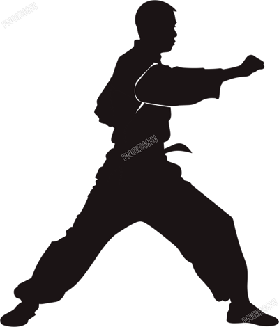 武術(shù)剪影素材