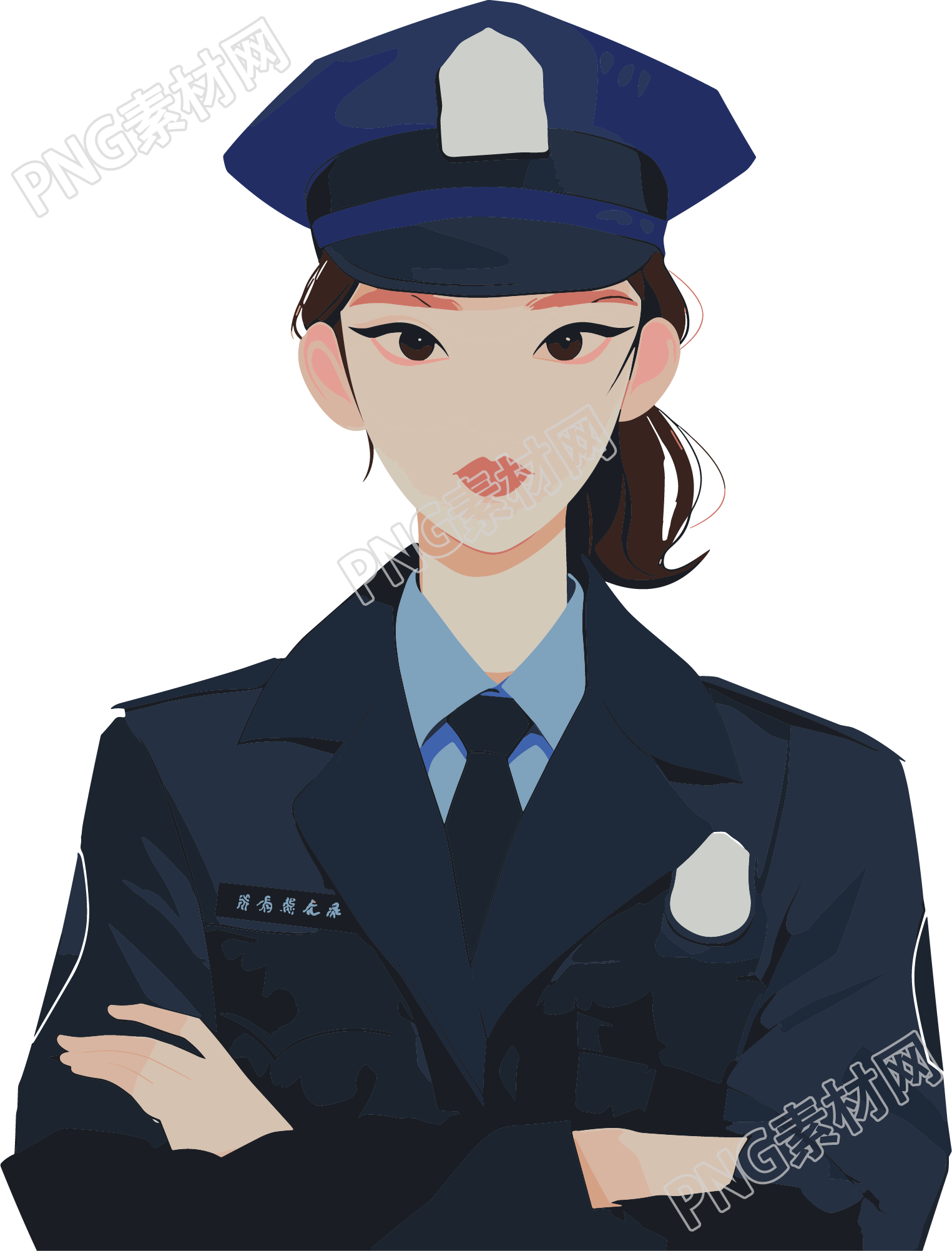 警察商业插画