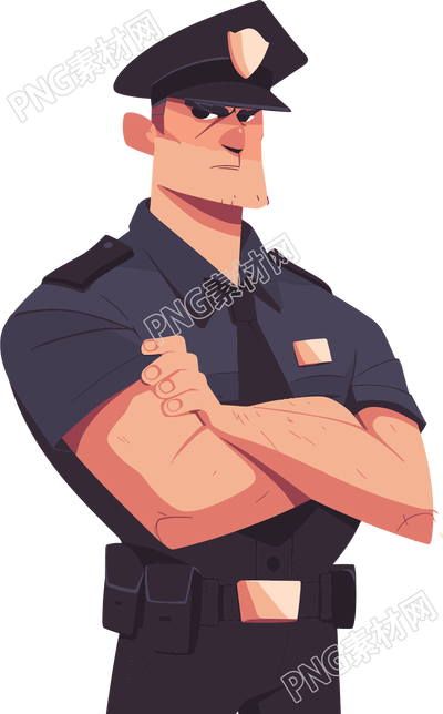 警察高清插畫