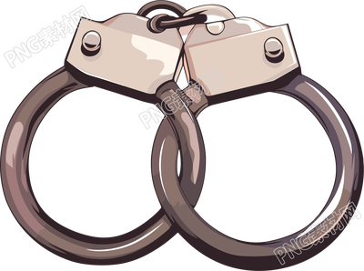 警察手銬插畫