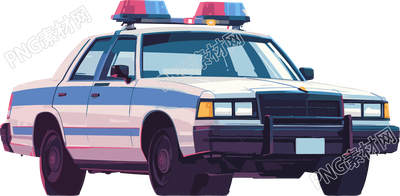 警察警車插畫