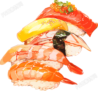 壽司美味矢量插畫