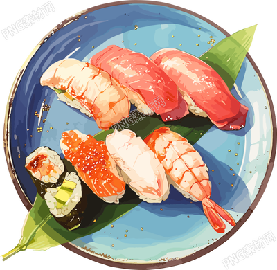 美味壽司插畫
