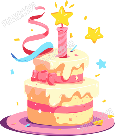 生日蛋糕插畫