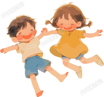 歡樂兒童夏日素材
