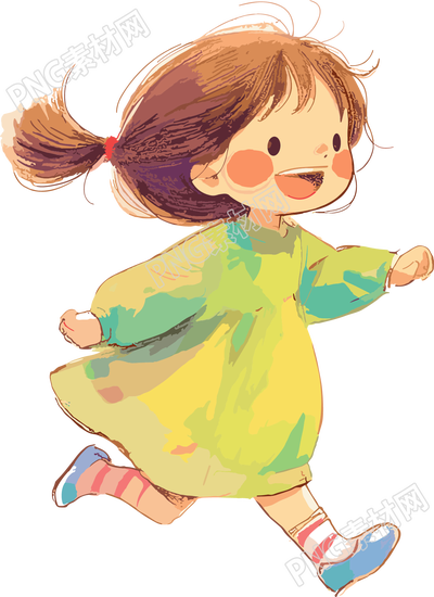 歡樂兒童彩色插畫