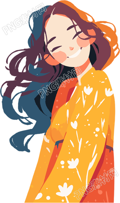少女透明背景素材