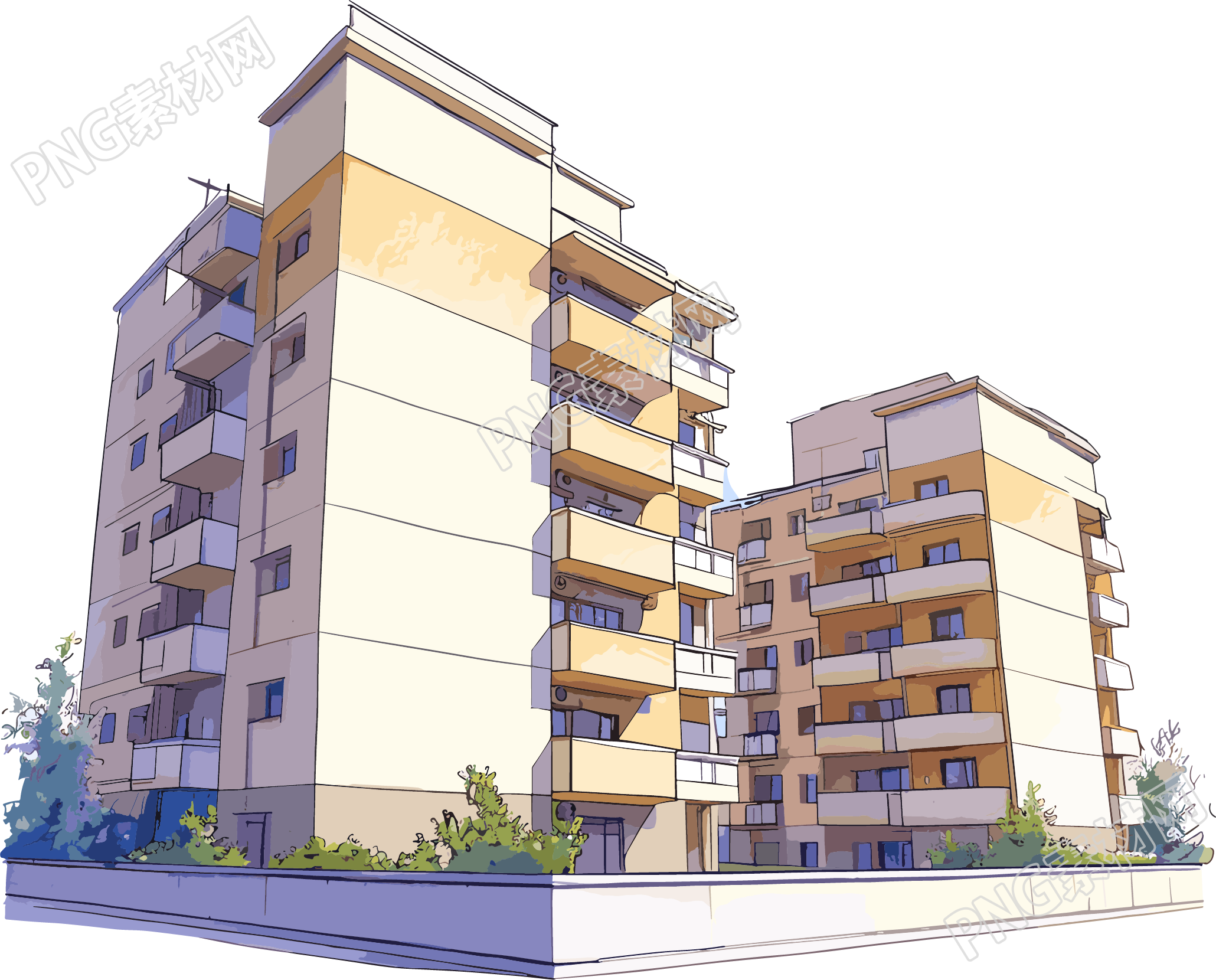 楼房建筑图纸素材