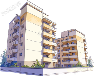 樓房建筑圖紙素材