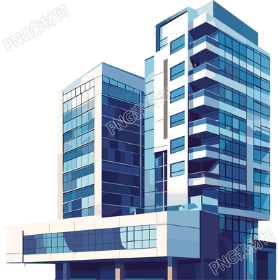 樓房現(xiàn)代建筑插圖