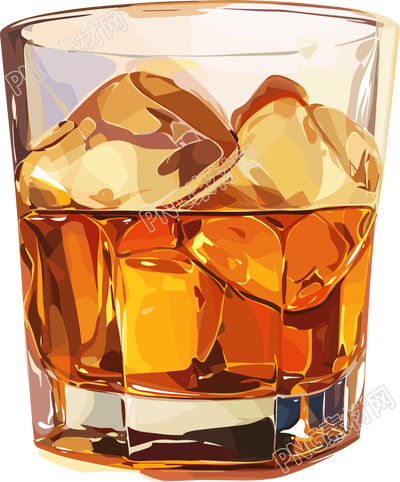 酒吧雞尾酒平面插畫