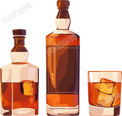 酒吧威士忌插畫