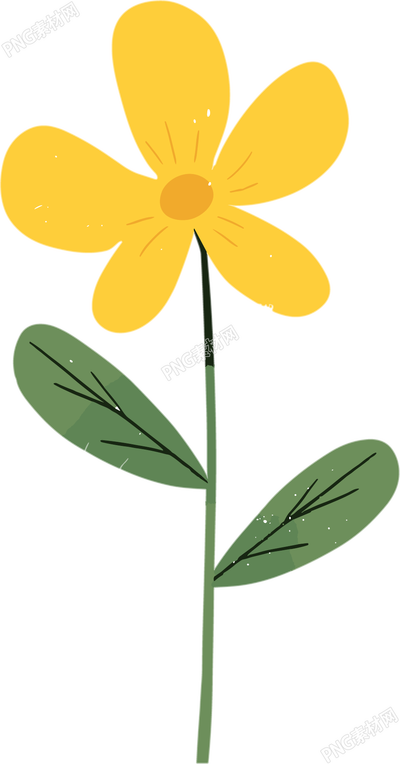 小花簡單插畫設(shè)計(jì)元素