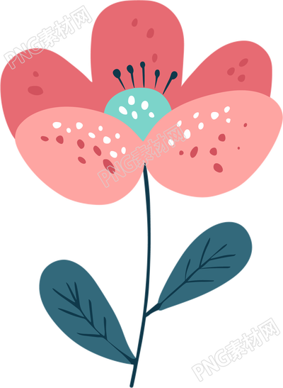 小花矢量插圖