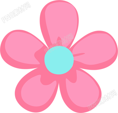 小花卡通插畫素材