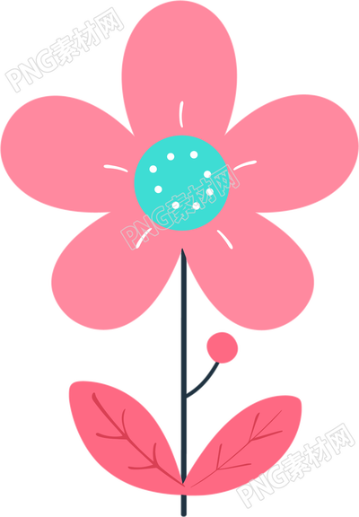 小花兒童節(jié)插畫