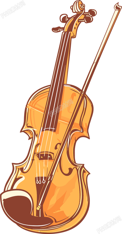 小提琴插畫(huà)素材
