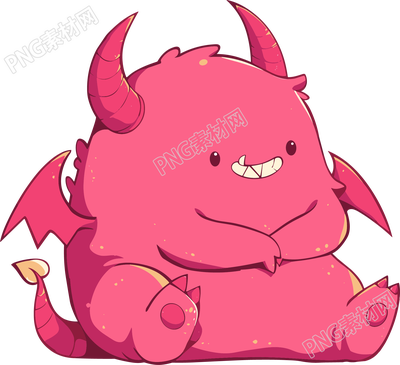粉色小怪獸素材