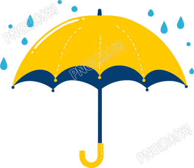 暴雨天氣雨傘插圖