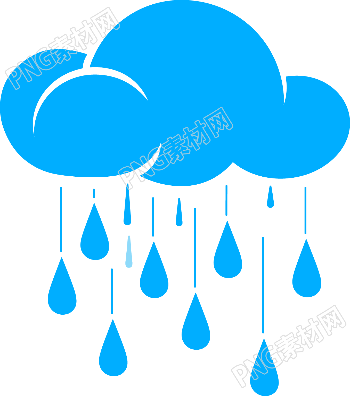 暴雨天气PNG图形素材