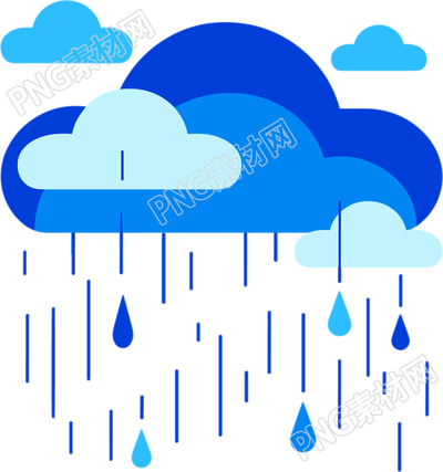 暴雨天氣插畫