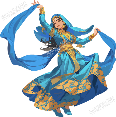 新疆美女素材