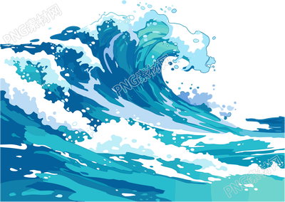 海浪插畫(huà)設(shè)計(jì)元素
