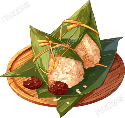 紅棗粽子插圖