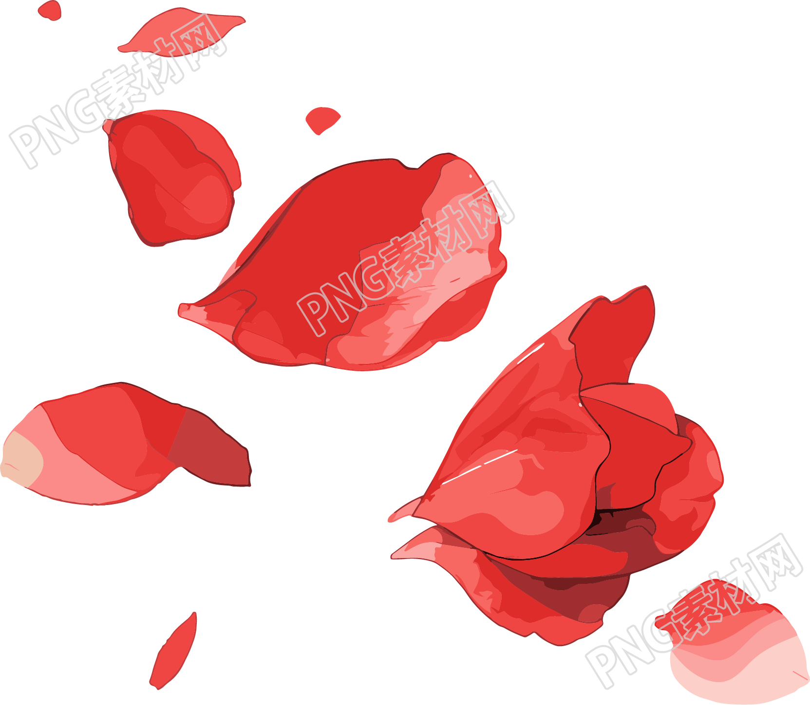 花瓣贴纸插图