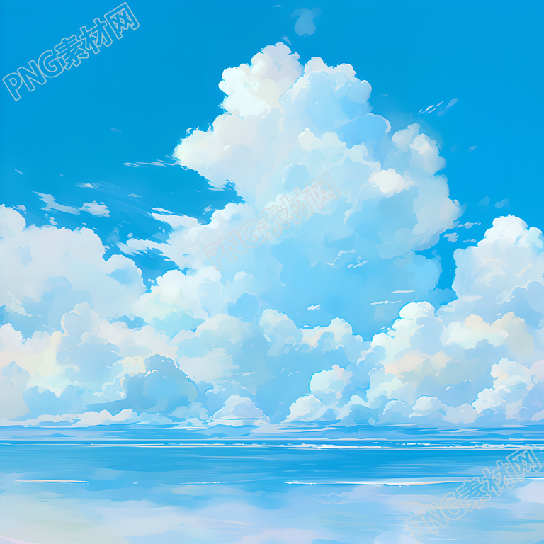 天空简洁插图