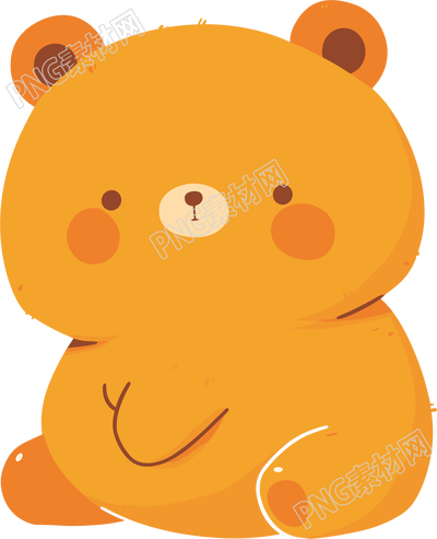 小熊简约卡通素材