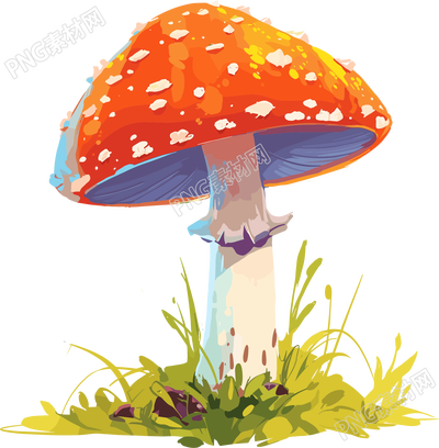 蘑菇卡通插图