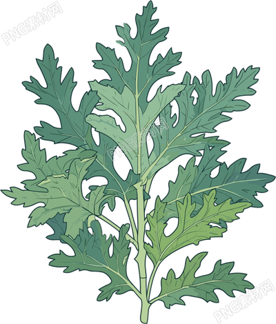 艾草简约设计元素
