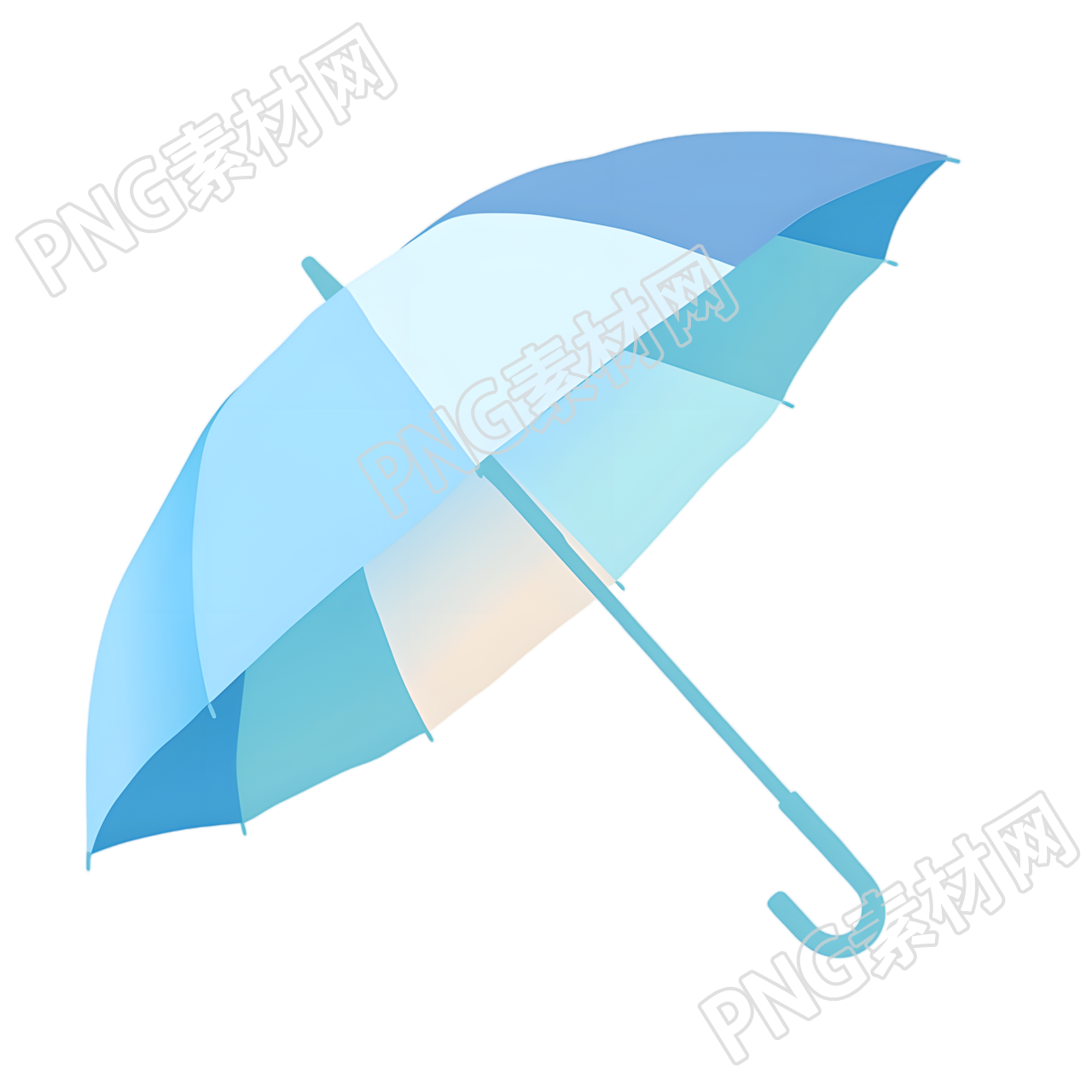 雷阵雨雨伞插画
